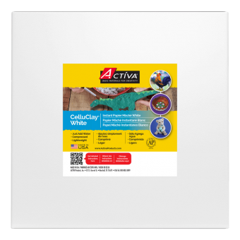 CelluClay® Instant Paper Mâché, 20 lb (9.07 kg) Bulk White